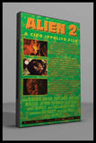 Alien 2 (1980) DVD cover featuring cave exploration and a sci-fi theme.