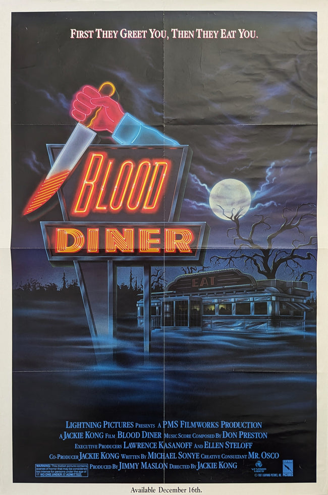 Blood Diner 1987 Horror Poster