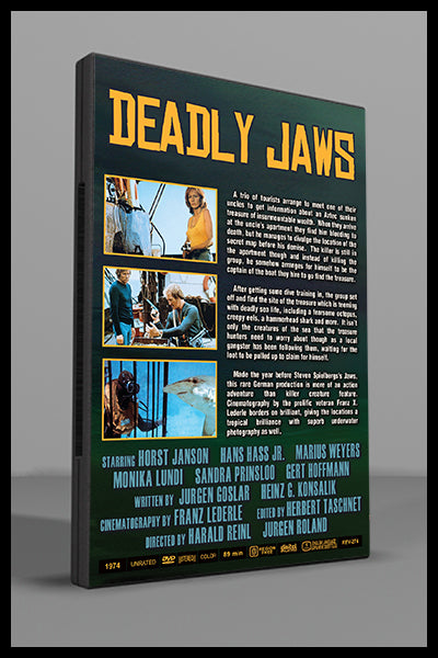 Deadly Jaws (1974) DVD | Shark Attack Adventure | Rare Cult Film