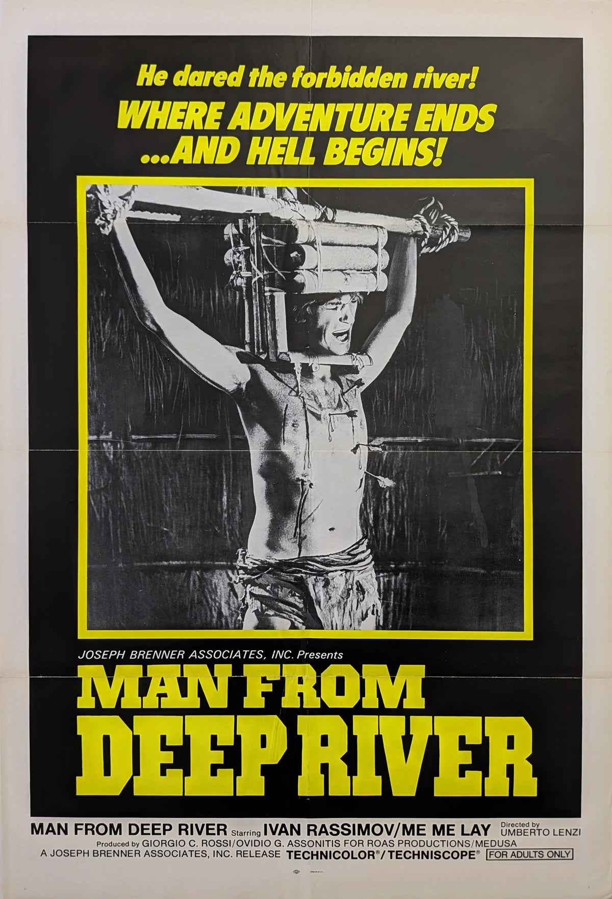 Man From Deep River 1972 US Horror Poster Lenzi
