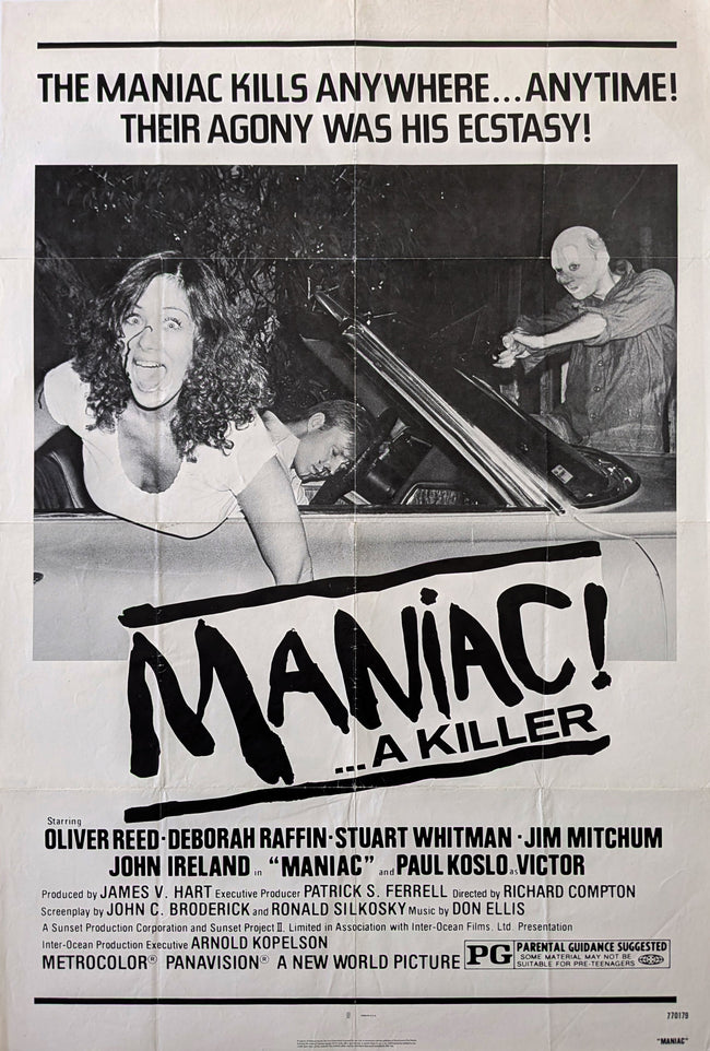 Maniac 1973 The Ransom US Poster Richard Compton