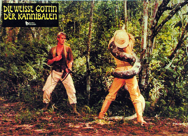 The Mountain of the Cannibal God – German lobby card v2