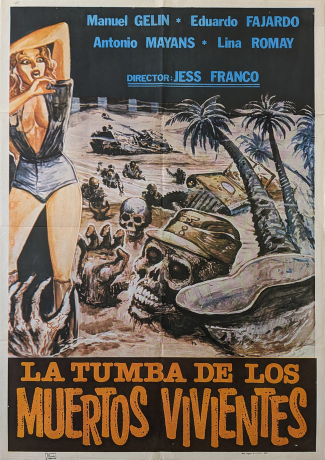 Oasis of the Zombies 1983 Spanish Poster Jess Franco