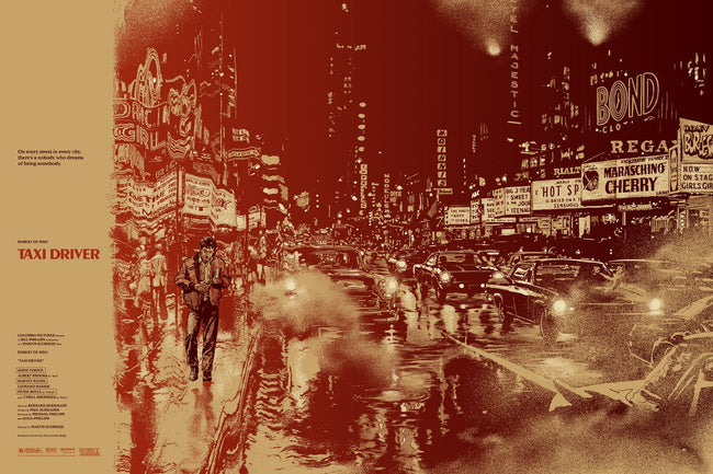 Taxi Driver by Martin Ansin Screen Print