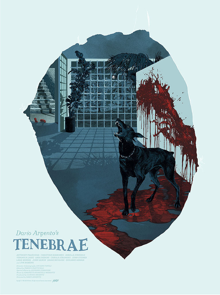 Tenebrae artist proof screen print by Jessica Seamans (Landland)
