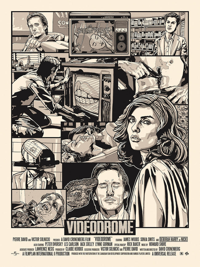 Videodrome (variant) by N.E. Screen Print