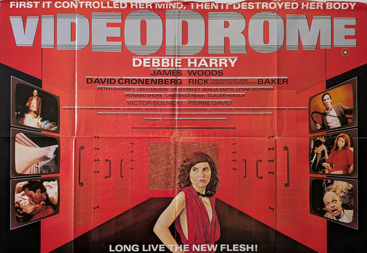 Videodrome 1983 UK Poster David Cronenberg