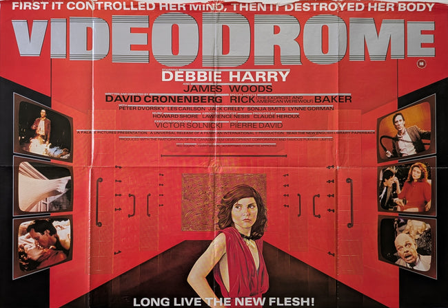 Videodrome 1983 UK Poster David Cronenberg