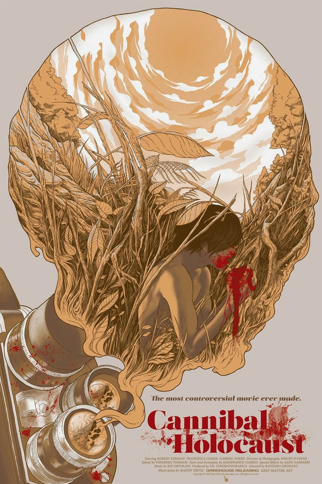 Cannibal Holocaust (regular) by Randy Ortiz Screen Print