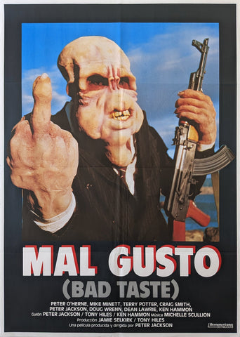 BAD TASTE (1987) – Spanish poster