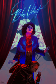 Blue Velvet (regular) by Kevin Tong Screen Print