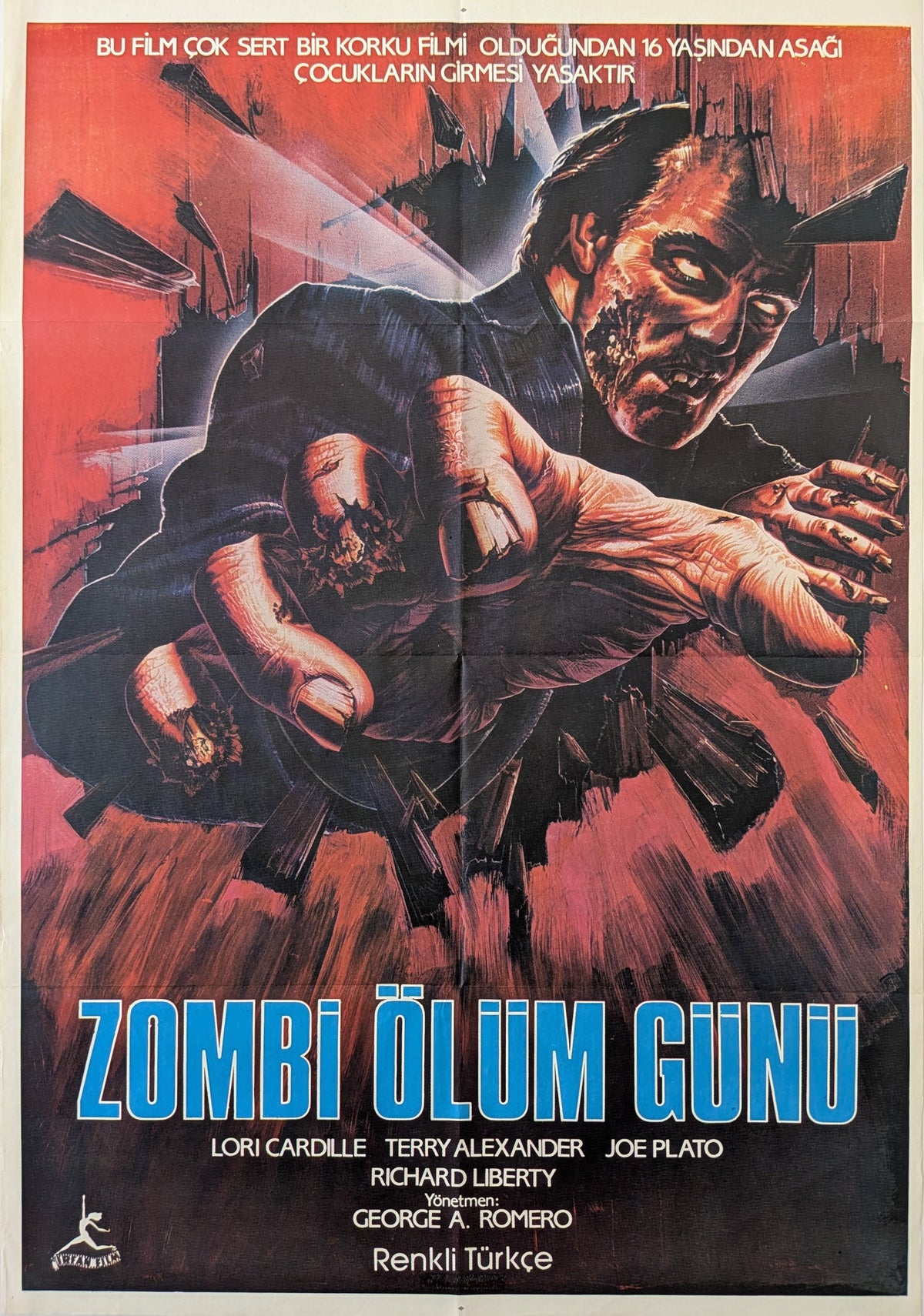 Day of the Dead 1985 Turkish Movie Poster Romero