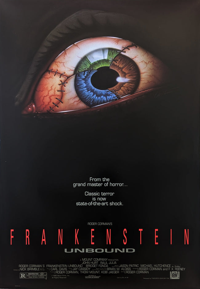 Frankenstein Unbound 1990 Original Movie Poster – Roger Corman