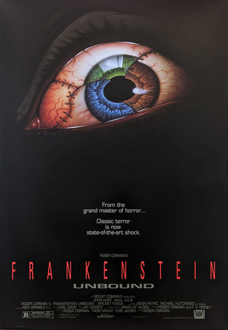 FRANKENSTEIN UNBOUND (1990) – US one sheet