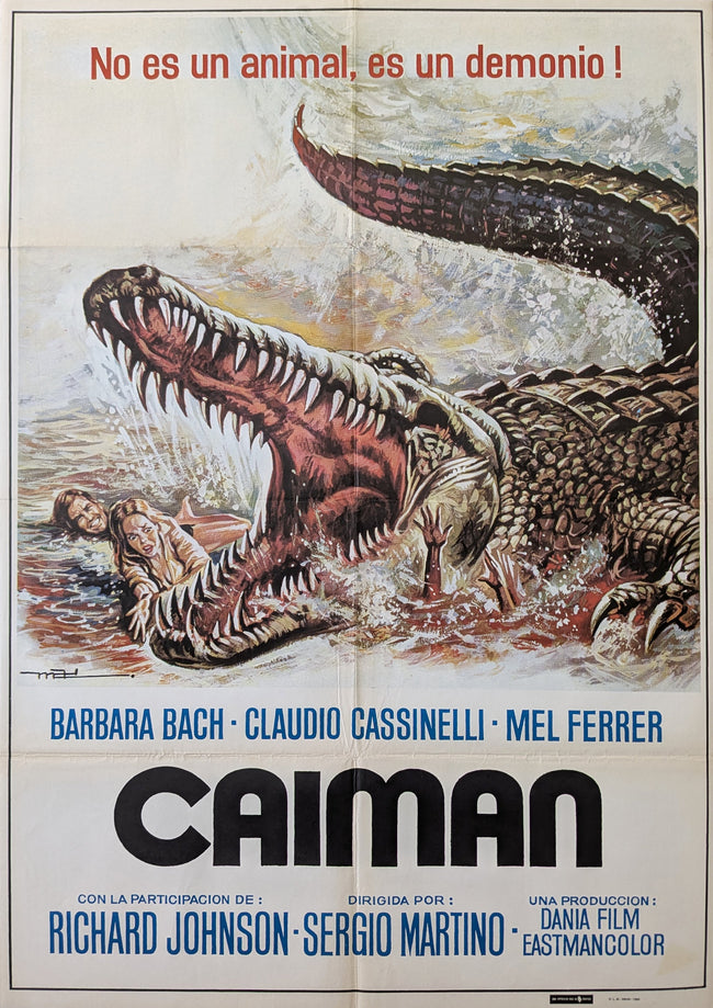 The Great Alligator 1979 Spanish Poster Sergio Martino