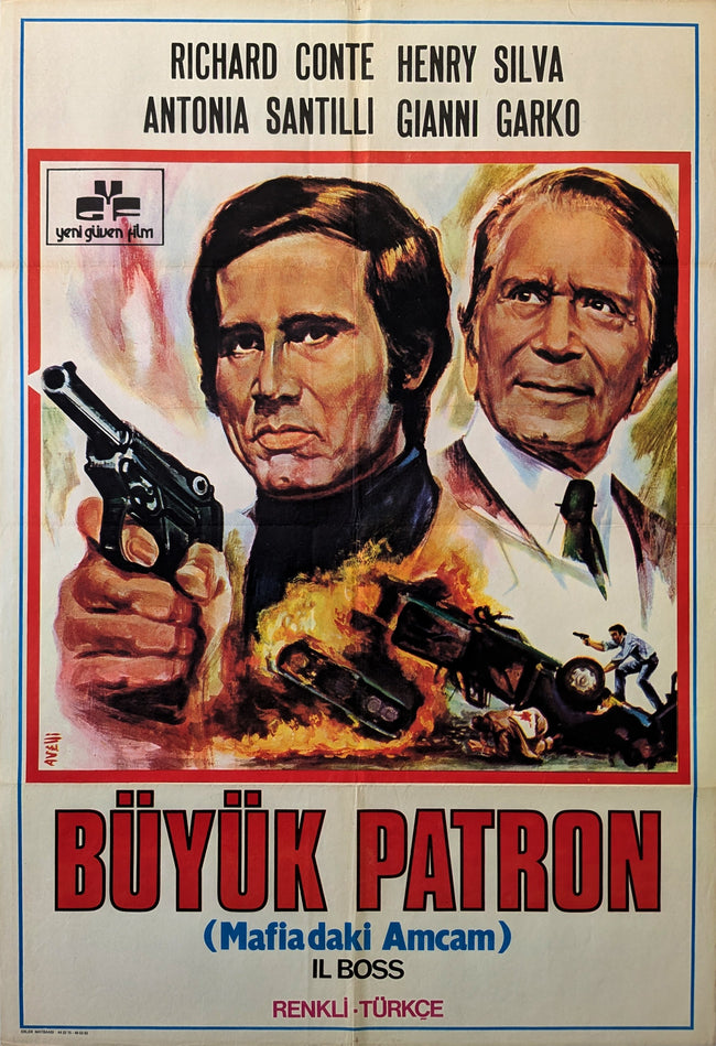 The Boss 1973 Turkish Poster Fernando Di Leo