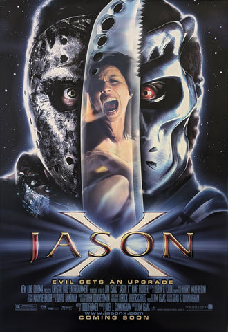 JASON X (2001) – US double sided advance poster