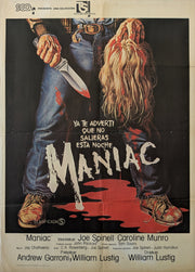 Maniac 1980 Spanish Horror Poster William Lustig