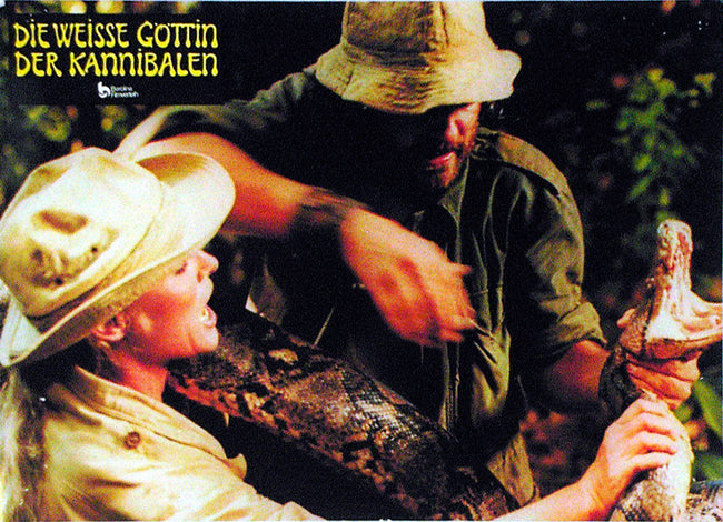 The Mountain of the Cannibal God – German lobby card v1