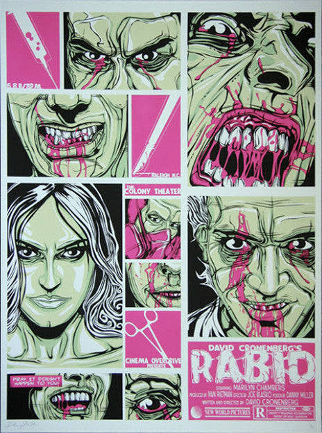 Rabid by Danny Miller Screen Print