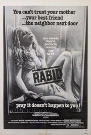 Rabid 1977 US One Sheet Poster David Cronenberg