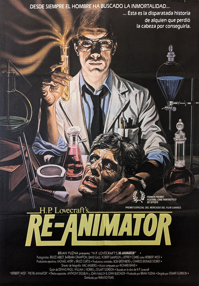 Re-Animator 1985 Original Spanish Poster