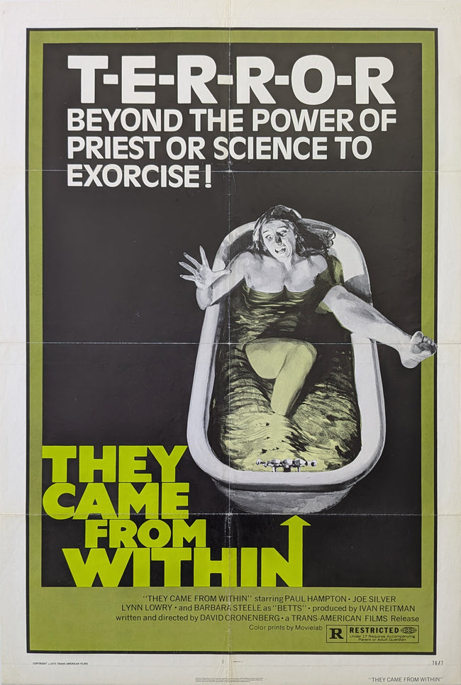 They Came From Within 1975 US Poster David Cronenberg