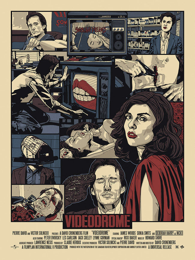 Videodrome (regular) by N.E. Screen Print
