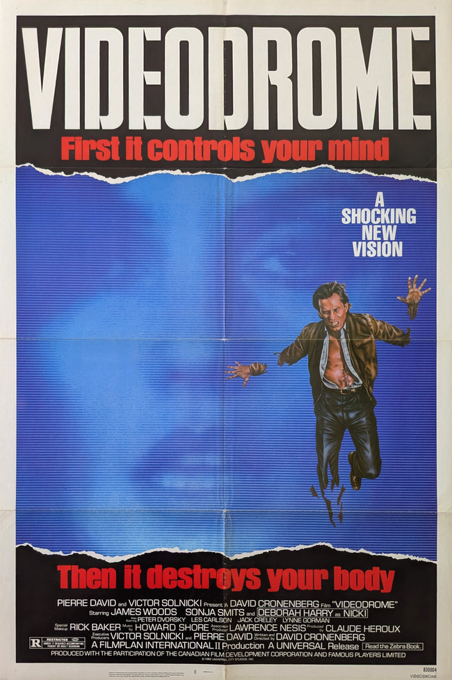 Videodrome 1983 US Poster David Cronenberg